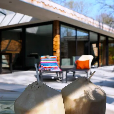 펜션 Houten Boshuis By Droomvilla