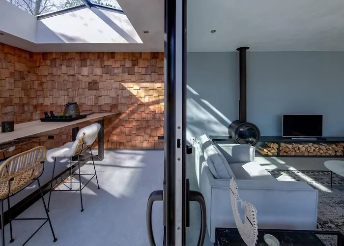 Houten Boshuis By Droomvilla Hébergement de vacances