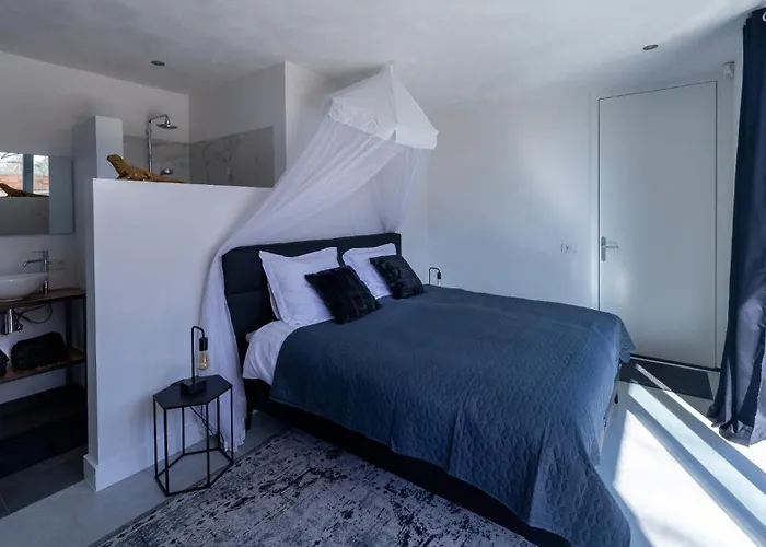 Hébergement de vacances Houten Boshuis By Droomvilla *